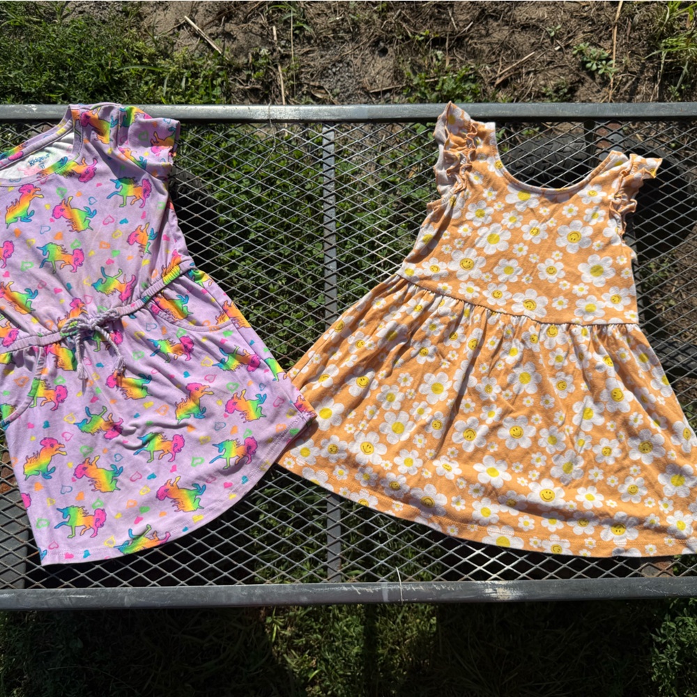 Floral and Unicorn Kids Skirt Set